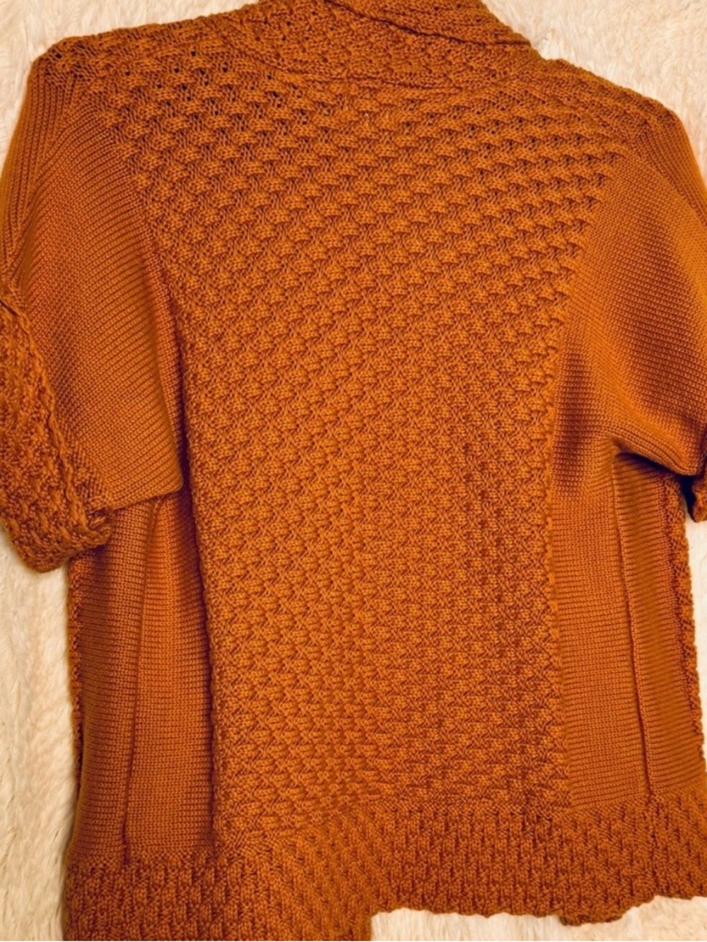 Ruby Rd. Open-Front Knit Cardigan in Rust - Picture 2 of 2